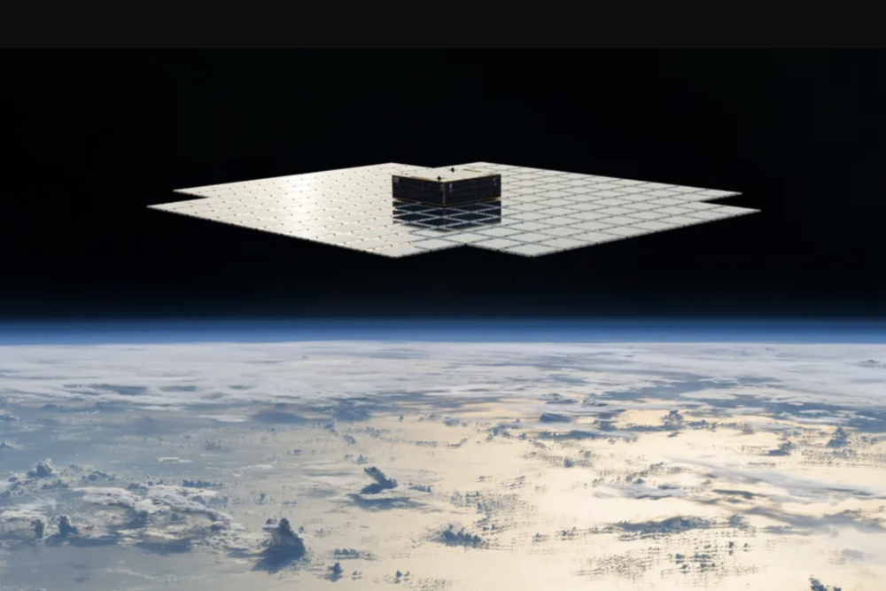 An artist’s impression of AST SpaceMobile’s satellite (AST SpaceMobile)