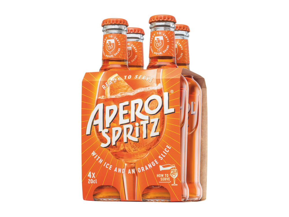 Image from: Aperol Spritz launches ready-to-drink cans ahead of festival season