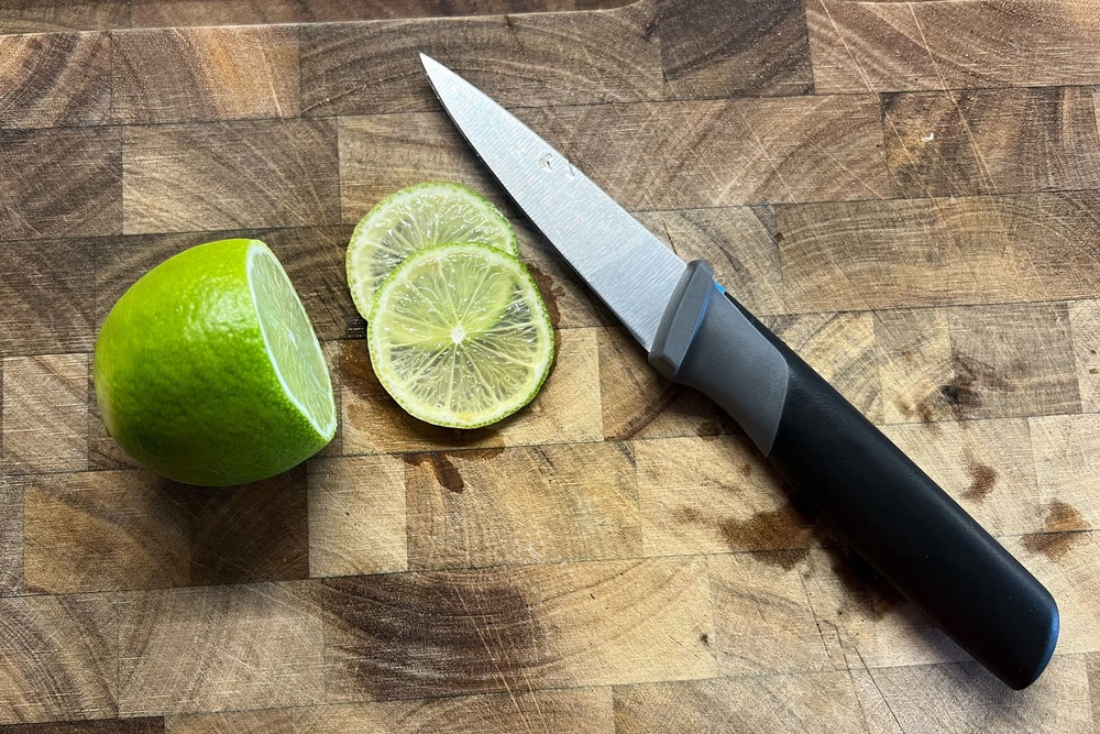I tested each knife on a range of foods (Kate Ng/The Independent)