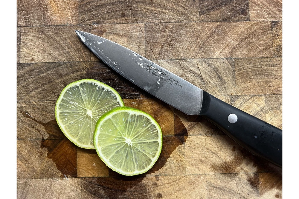 The self-sharpening tool is a time-saver (Kate Ng/The Independent)