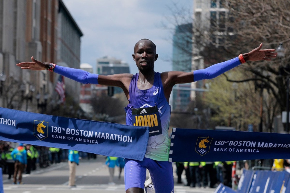 Image from: Boston Marathon LIVE: Latest updates as John Korir shatters course record in stunning win