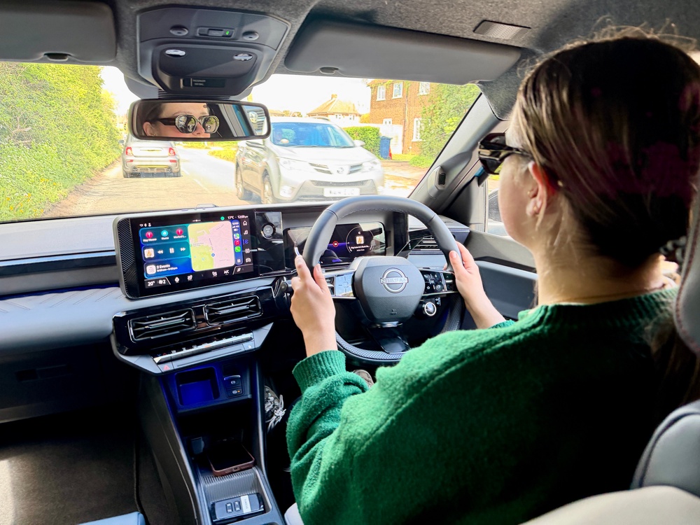 Steve's daughter Gemma, a teacher, is in the market for a small EV so helped to assess the new Micra (Steve Fowler)