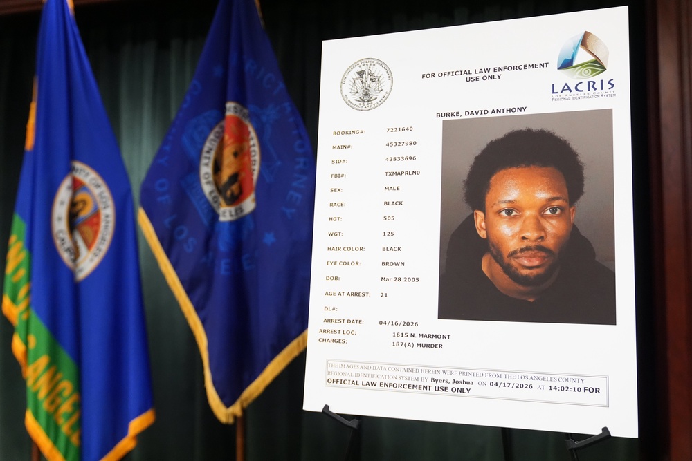 David Anthony Burke, also known as D4vd, was charged with murder in connection to the death of 14-year-old Celeste Rivas Hernandez, whose mutilated body was found in a car registered to the rising alt-pop artist in September 2025 (AP)