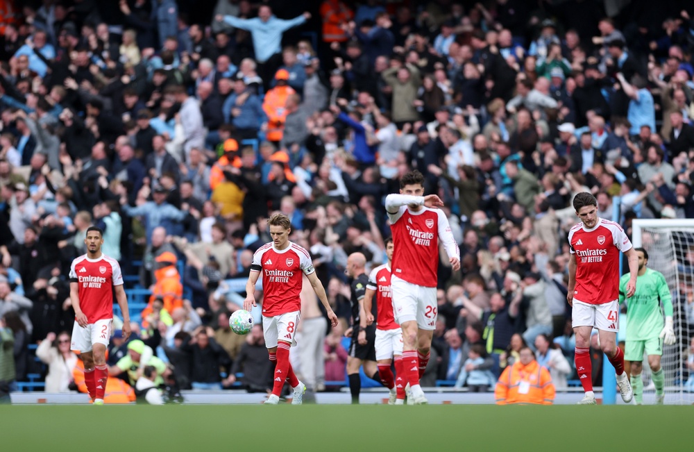 Arsenal suffered a blow against Man City but all is not yet lost (Getty)
