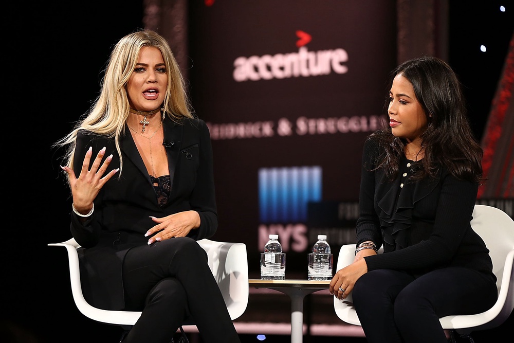 Grede with her Good American business partner Khloe Kardashian (Getty)