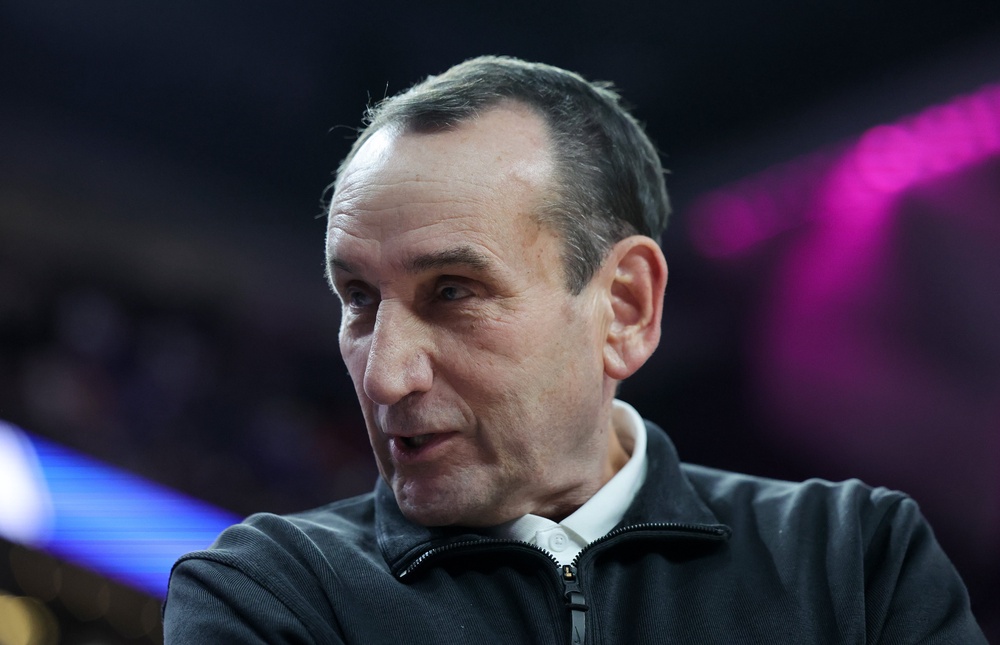 Mike Krzyzewski led the Blue Devils to five national titles during his tenure as the team's head coach (Getty)