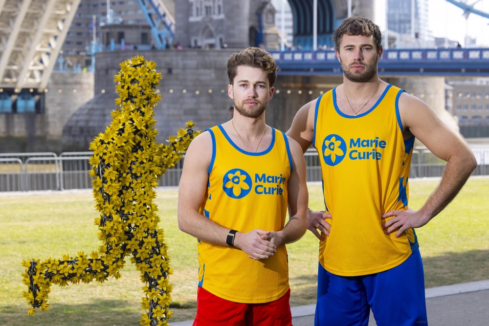 AJ & Curtis Pritchard unveil The Daffodil Runner (David Parry Media Assignments/PA) (PA Wire)