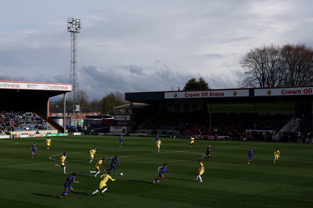 Rochdale were forced into a pitch overhaul mid-season to install new drainage (Getty)
