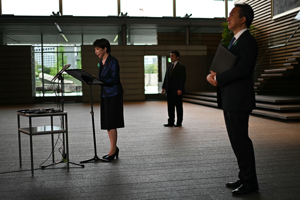 Insiders say Sanae Takaichi is making all 'important decisions without providing sufficient explanations to party executives leading to growing distrust’ (AFP via Getty)