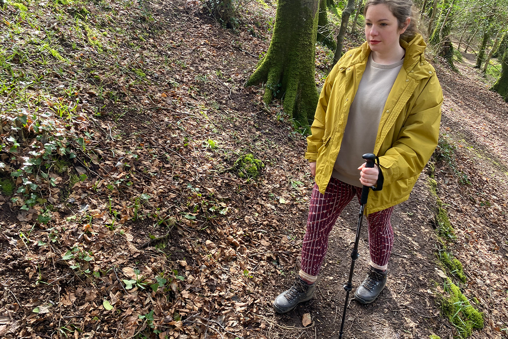 The poles feel lightweight in the hand (Abby Driver/The Independent)