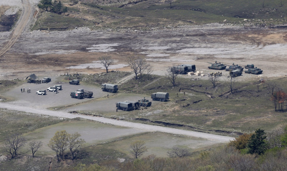 A fourth occupant of the tank, the driver, survived but was injured, officials said (Kyodo News)