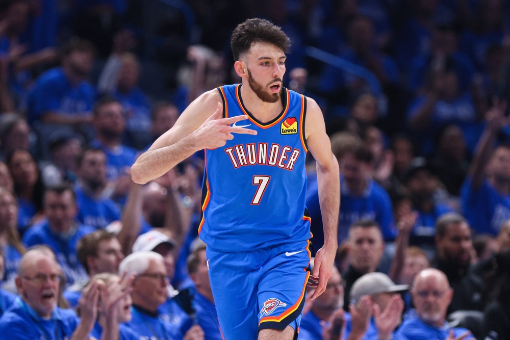 Chet Holmgren finished second in the DPOY voting (AP)