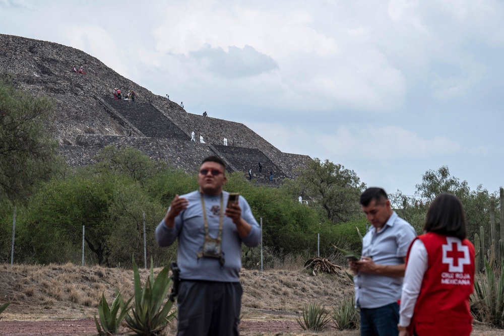 The National Institute of Anthropology and History said in a statement that the Teotihuacán archaeological site will remain closed until further notice (Getty)