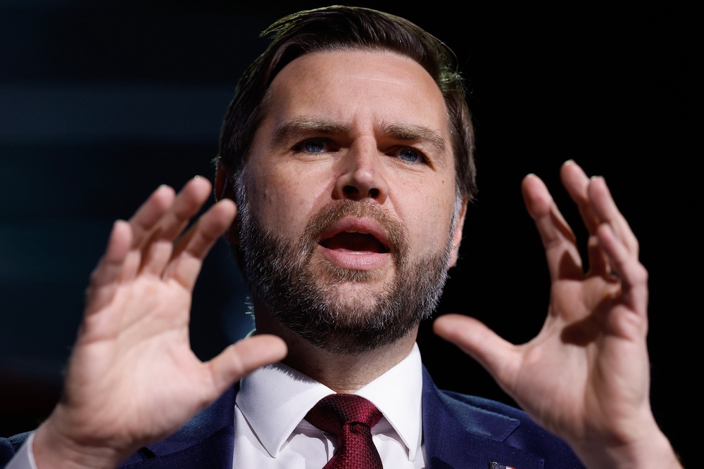 US Vice President JD Vance was still in Washington on Tuesday afternoon, the White House said (Chip Somodevilla/Pool via AP) (AP)
