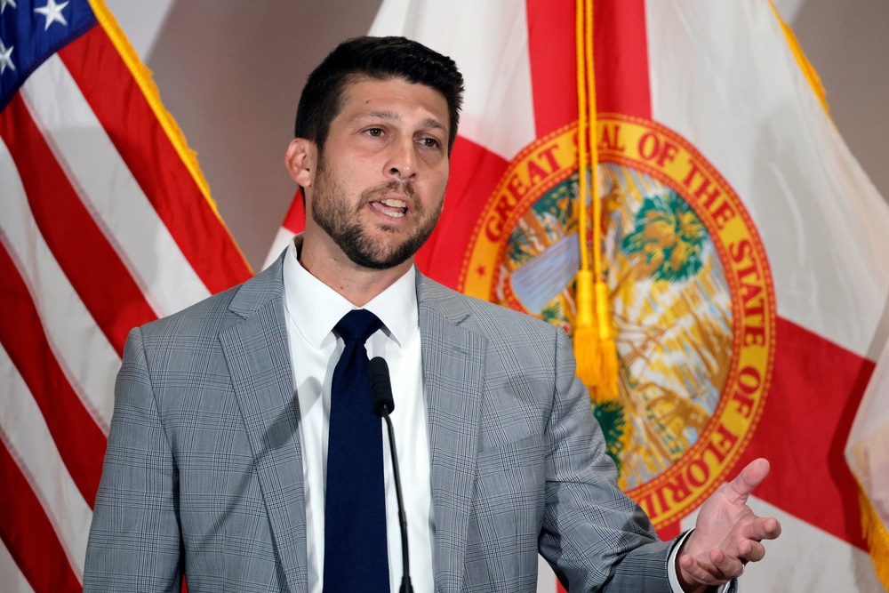 Uthmeier conceded that his office was venturing into “uncharted territory” by launching a criminal probe into whether a chatbot contributed to the commission of a crime (Amy Beth Bennett/South Florida Sun-Sentinel via AP)