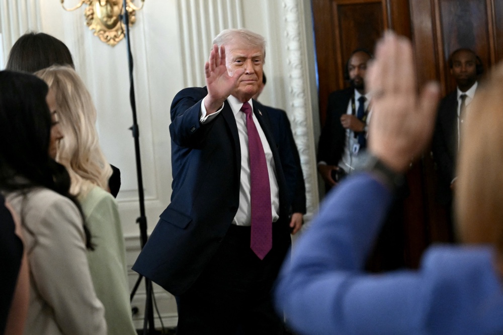 The president’s policies and pronouncements have often been at odds with each other (Brendan Smialowski / AFP via Getty Images)