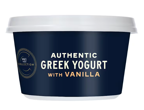 The Authentic Greek Yoghurt with Vanilla pot is being recalled over incorrect allergy labelling (Marks & Spencer)