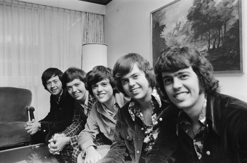 The Osmonds, with Alan on the right, in 1972 (Getty Images)