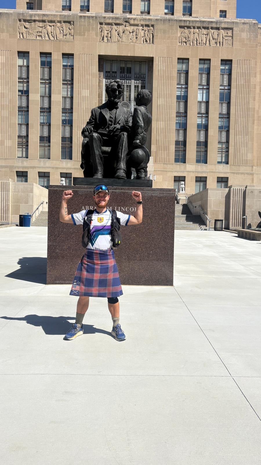 Craig Ferguson has reached Kansas City, which marks the halfway point on his epic challenge (Stewart Kelly/PA)