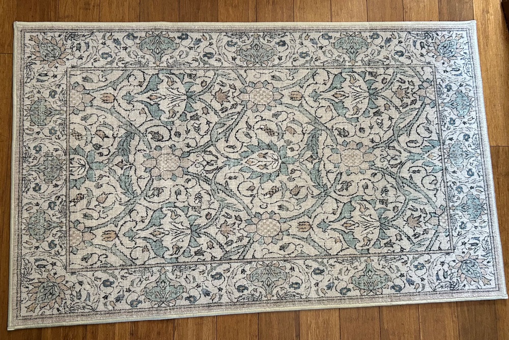 I tested the tufted all-in-one rug, which comes complete with an integrated non-slip backing (Ali Howard/The Independent)