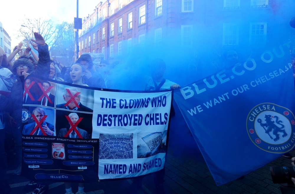Fan anger towards the Chelsea ownership can’t have been the best job advert for Alonso (PA)