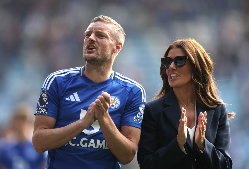 Rebekah Vardy with husband Jamie (Getty)
