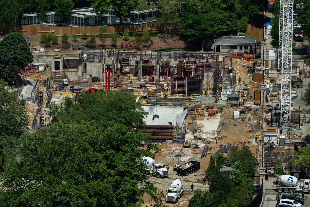 Construction of Donald Trump’s planned ballroom was halted by a judge this month (Copyright 2026 The Associated Press. All rights reserved.)