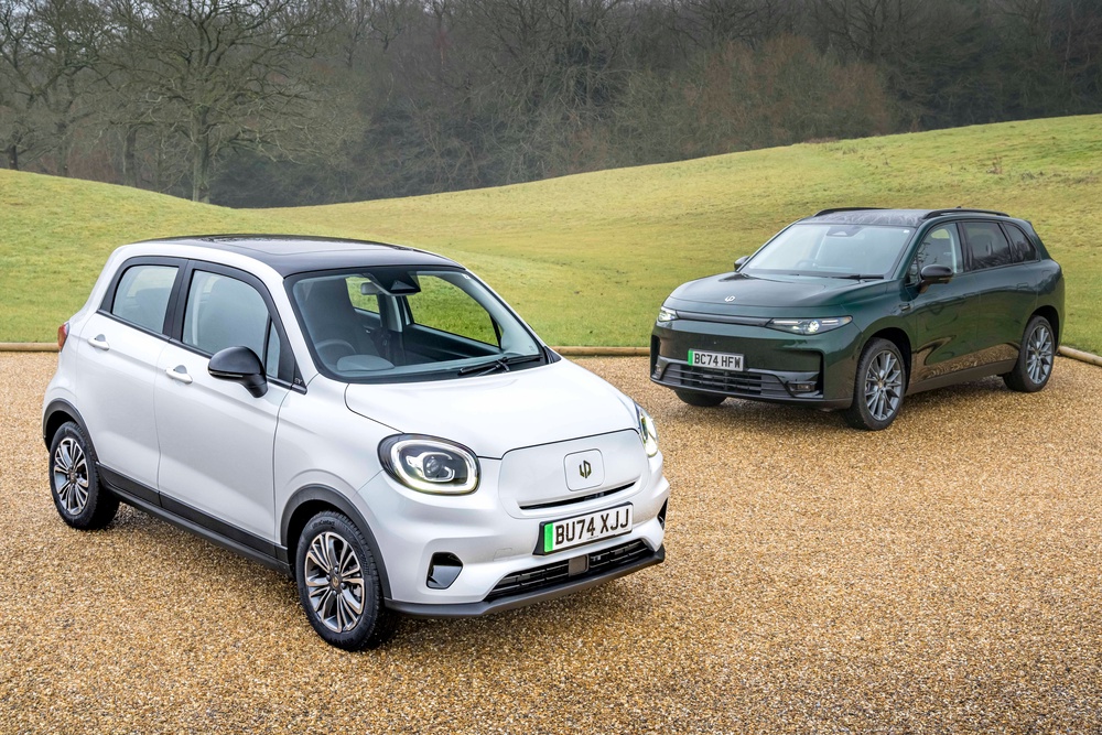 Little and large: Leapmotor launched with the T03 – Britain's cheapest new car – and the big C10 SUV, both all-electric models (Leapmotor)