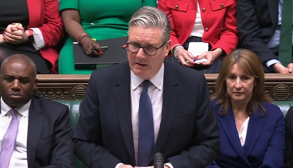 Sir Keir Starmer speaking during Prime Minister’s Questions (House of Commons/UK Parliament/PA) (House of Commons/UK Parliament)