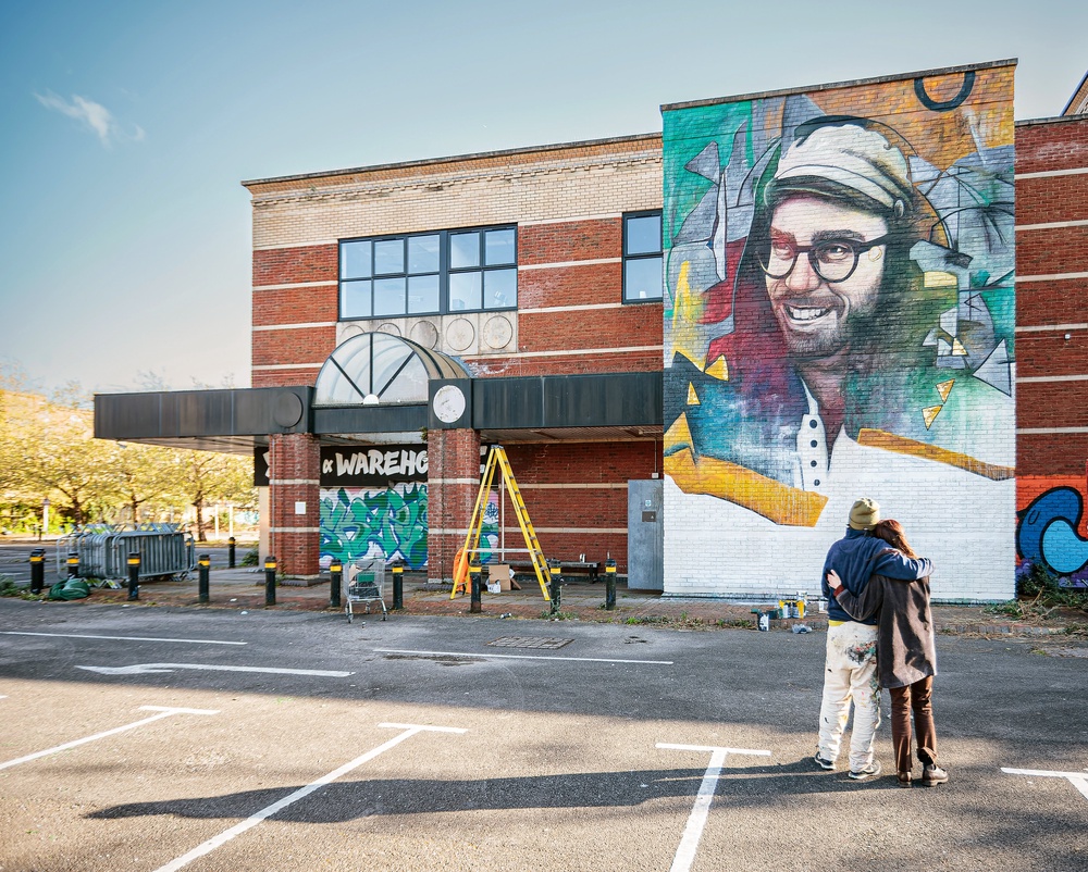 A general view of the mural created by Ben Slow