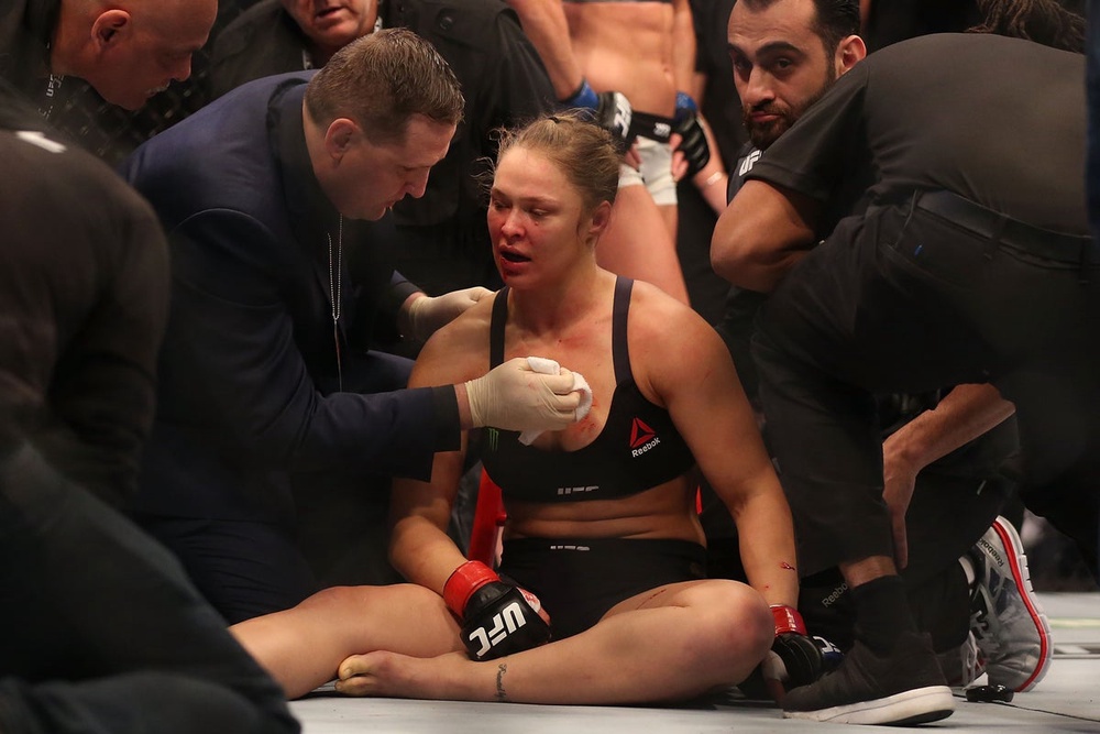 Image from: Rousey vs Carano LIVE: Fight updates and results as Ronda Rousey wins in 17 seconds