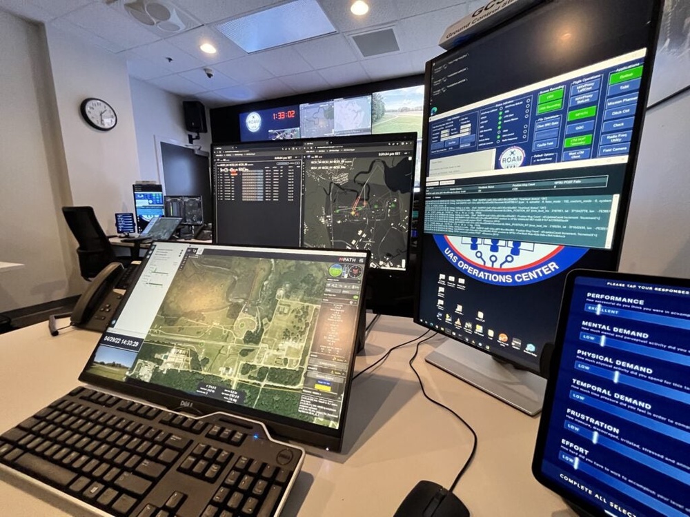 An image shows NASA’s Langley Research Center in Virginia, which supports the drone tests (NASA)