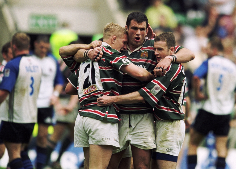 Martin Johnson (centre) has thrown his support behind former Leicester and England teammate Moody (left) (Getty)