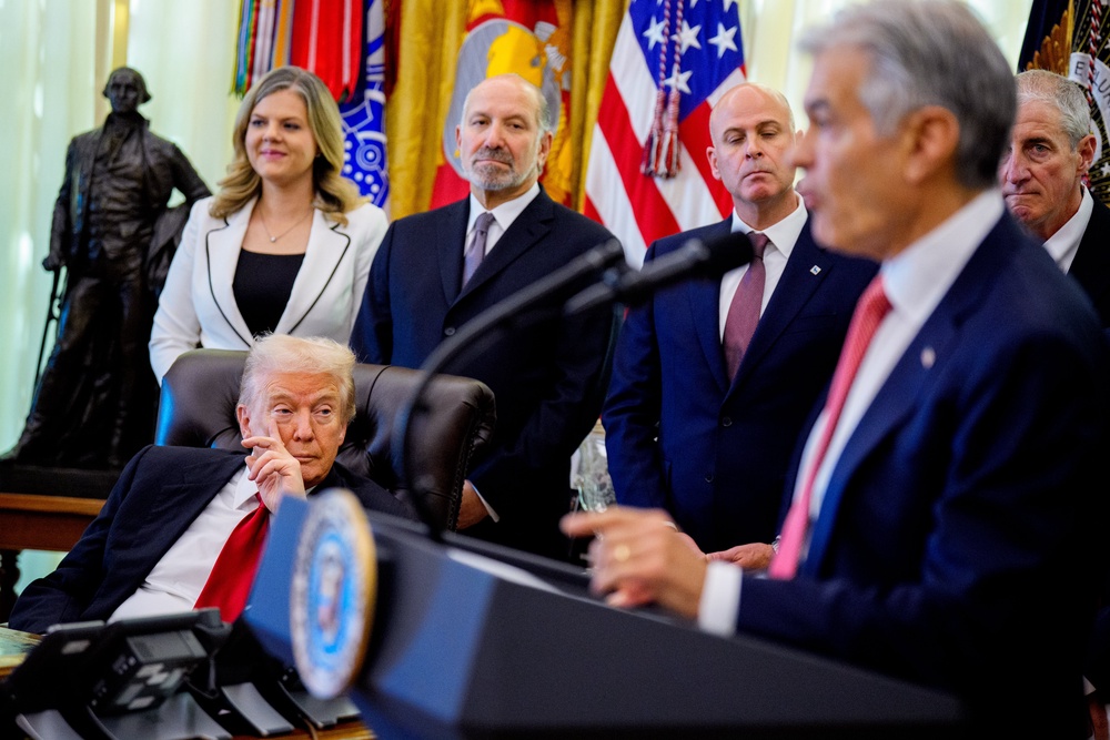 President Donald Trump has long talked (Getty)