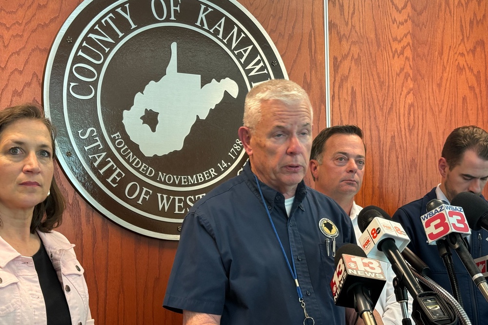 Kanawha County Commission Emergency Management Director C.W. Sigman said the spill was caused by a ‘violent’ reaction of chemicals Wednesday morning (AP)