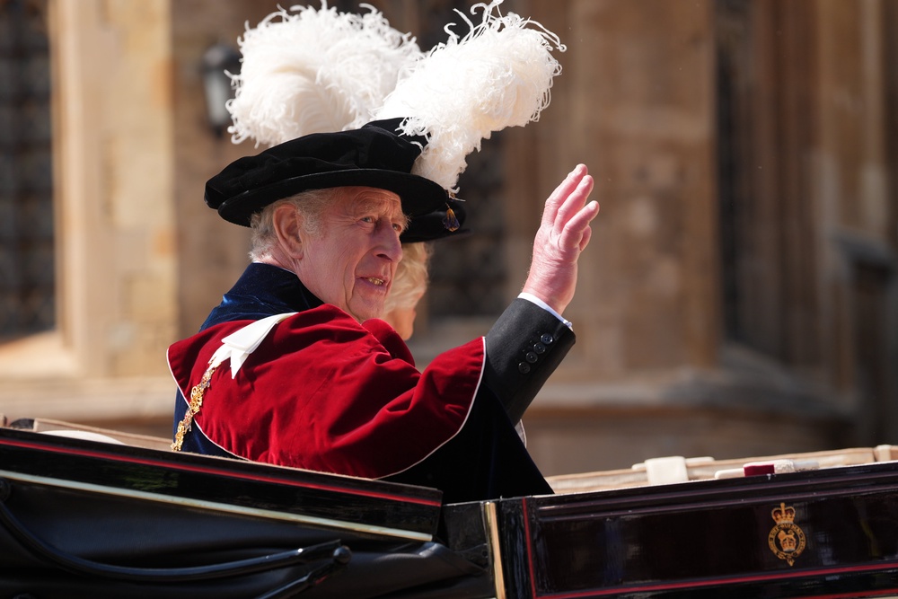 King Charles attending 2025 Order of the Garter service (Getty)