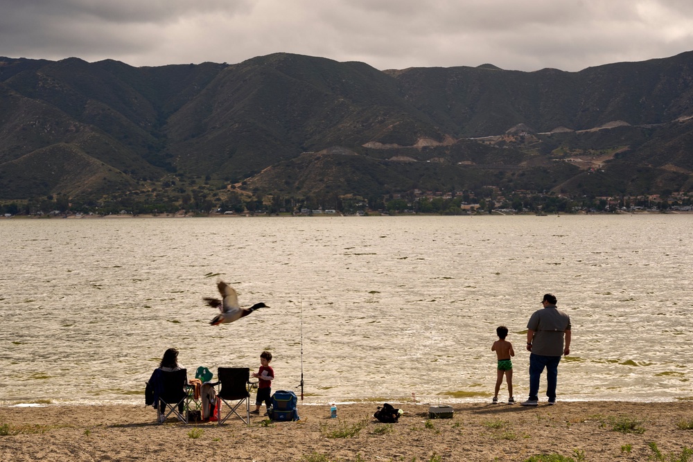 Wiskers Fishing Beach in Lake Elsinore (AP)