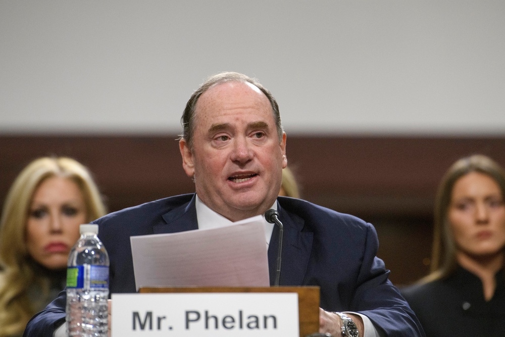 Phelan, the founder of a Palm Beach-based investment firm, reportedly helped raise millions for Trump’s campaign before his confirmation in 2025 (AP)