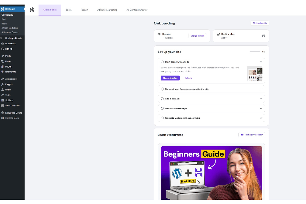Both Hostinger and GoDaddy are affordable and welcoming to beginners (Jennifer Allen / Hostinger)