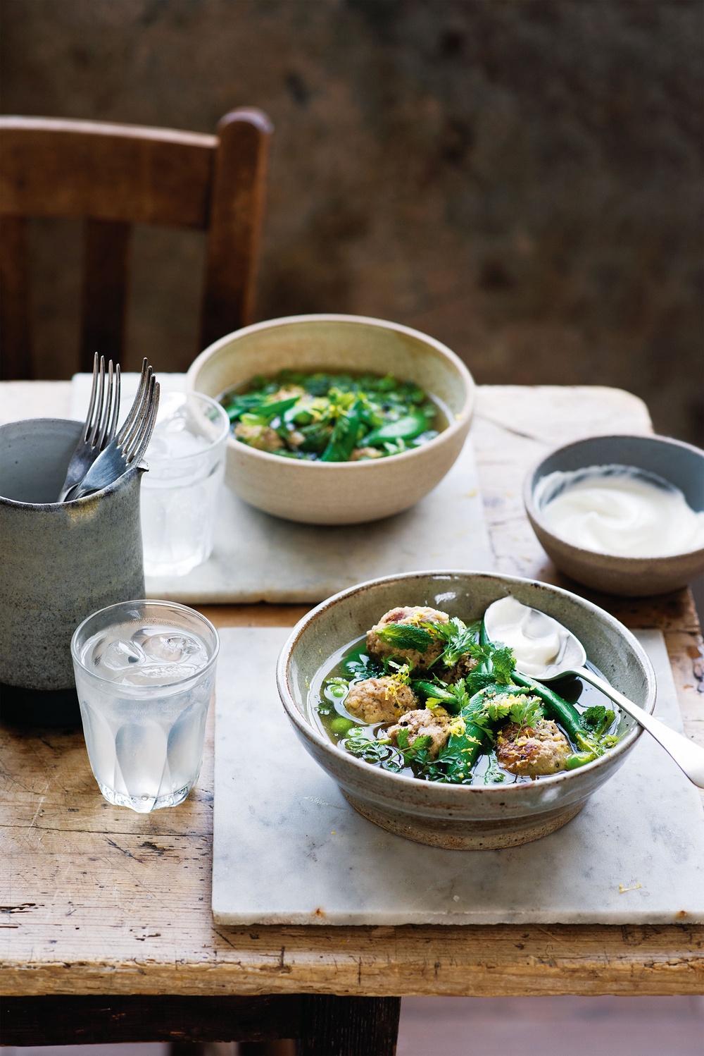 Spring lamb, herbs and a light broth – exactly the kind of dish St George’s Day has been missing (Ed Smith)