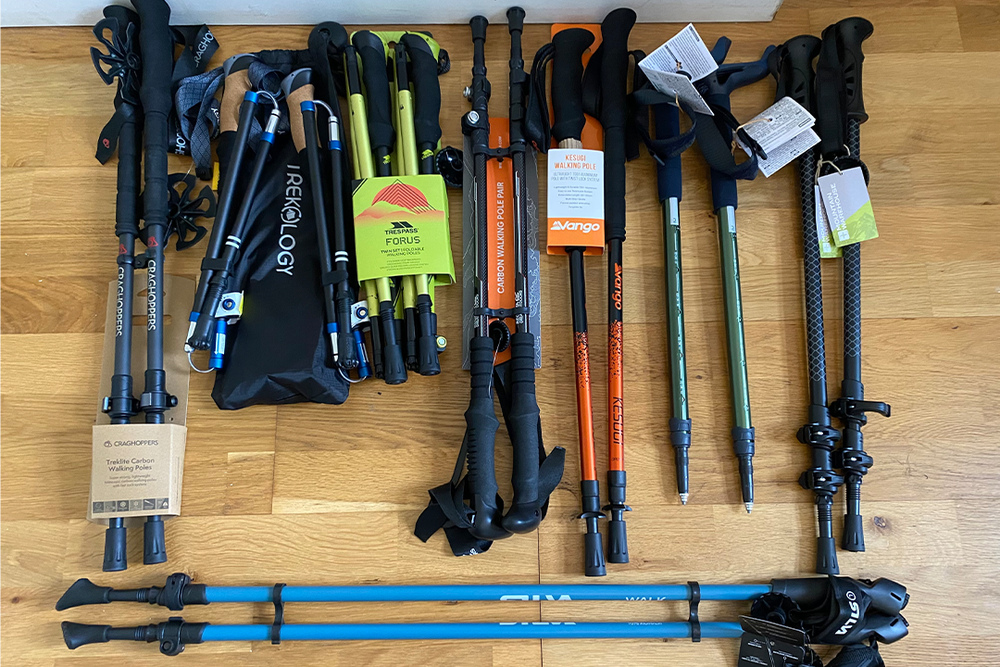 I assessed the poles on comfort, weight, customisation and more (Abby Driver/The Independent)