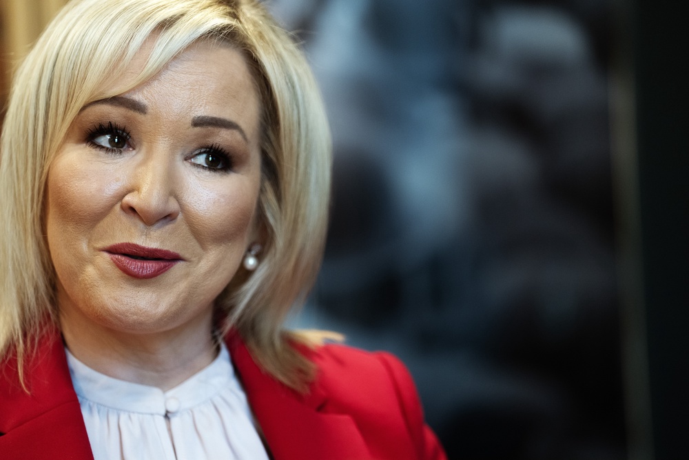 Michelle O’Neill said she believes ‘theres an opportunity to rectify the wrongs of partition’ (Brian Lawless/PA) (PA Wire)