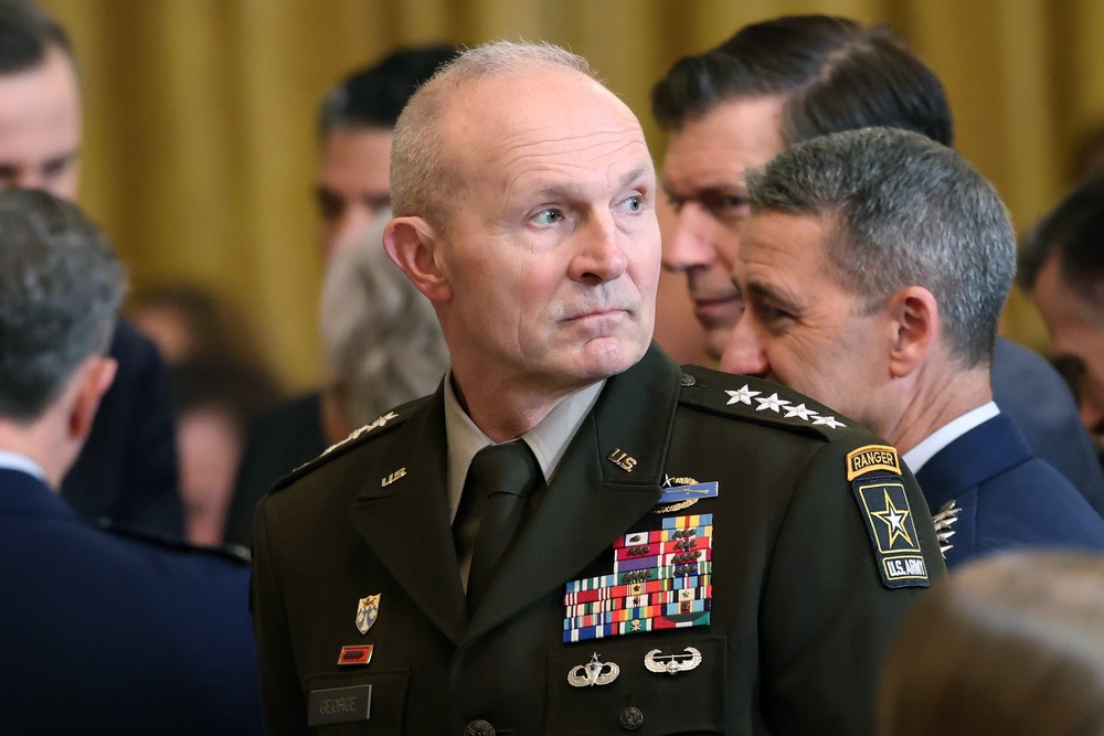 Former Army Chief of Staff Gen. Randy George was removed from his role earlier this month (Getty)