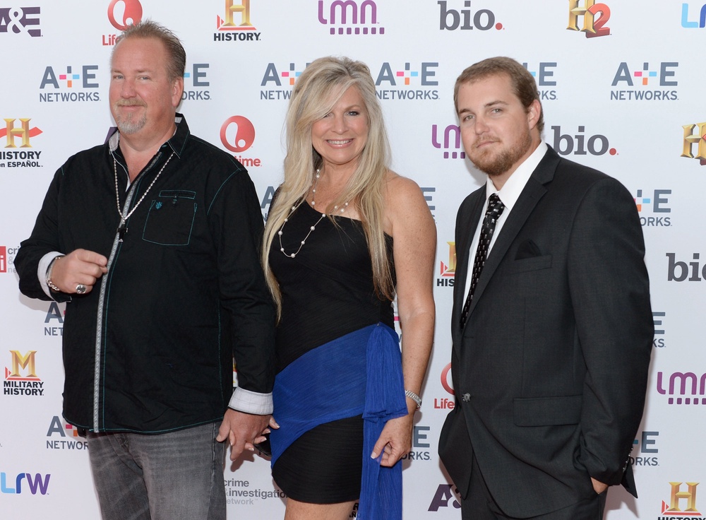 Sheets and his then-wife, Kimber, and son, Brandon, pictured in 2013 (Getty)