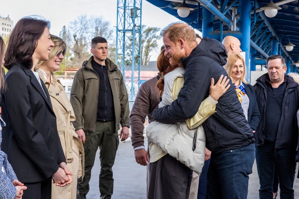 The Duke of Sussex warned the world must not become ‘numb’ to the war in Ukraine (Reuters)