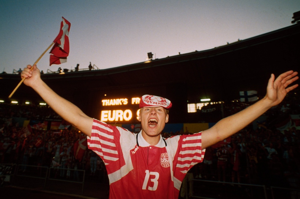 Denmark famously replaced the banned Yugoslavia in Euro 92 and went on to win the competition (Getty)