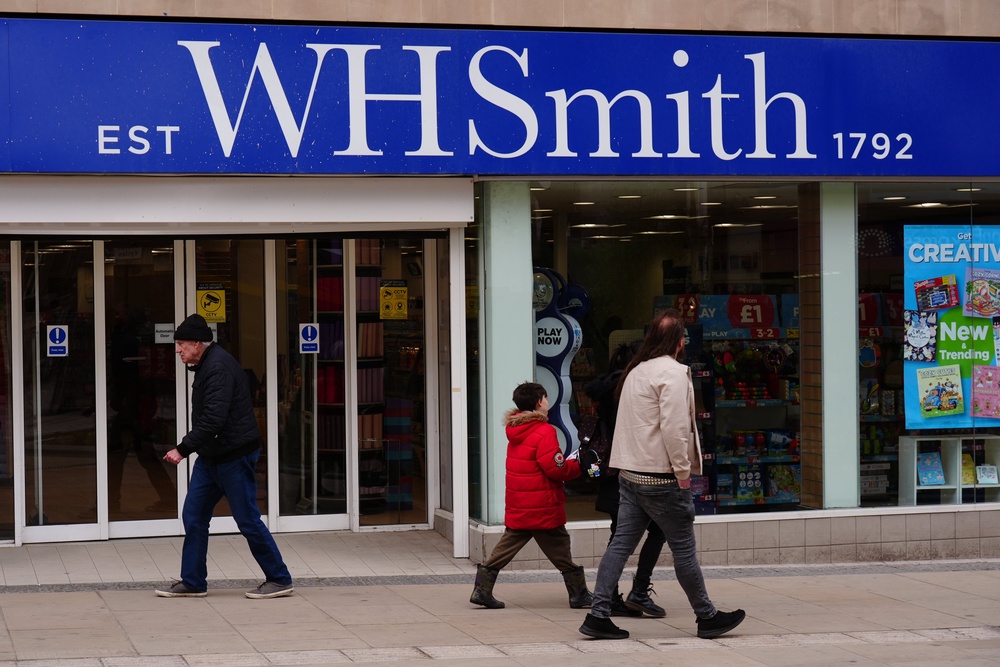 WH Smith has cautioned that it will be impacted by the Iran war weighing on air passenger numbers (Mike Egerton/PA) (PA Archive)