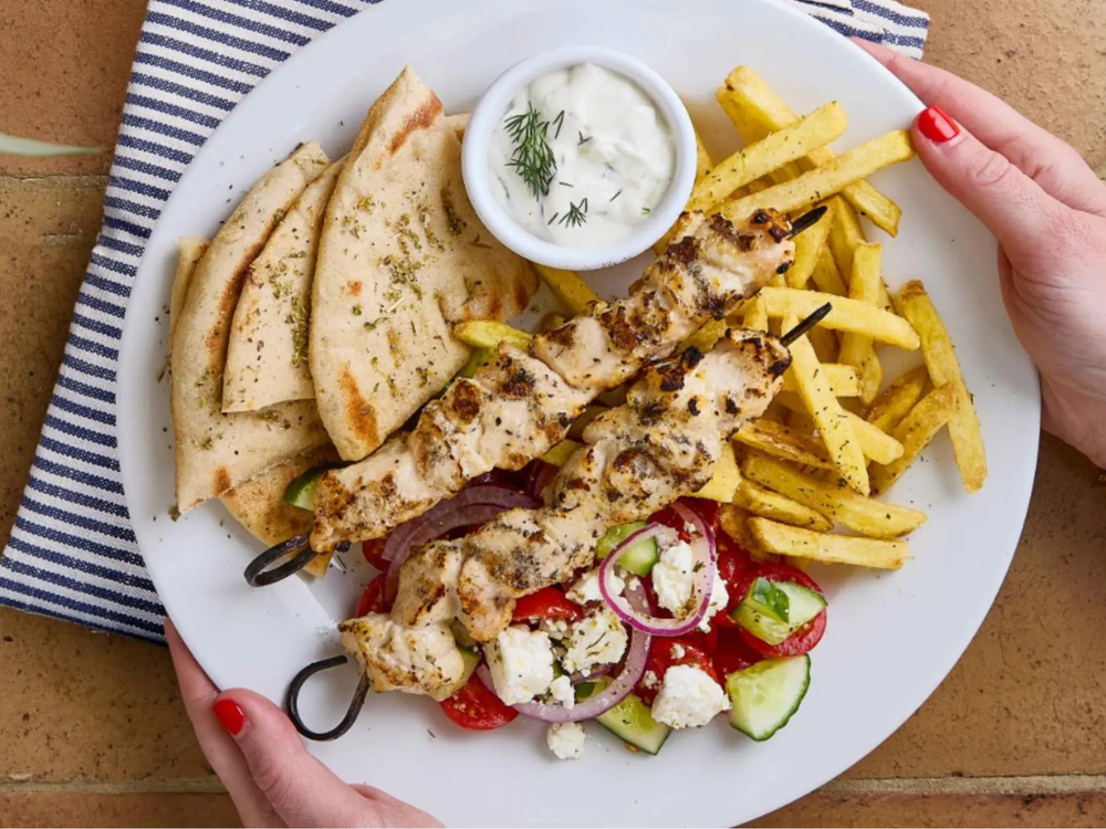 A plate of food at The Real Greek (The Real Greek)