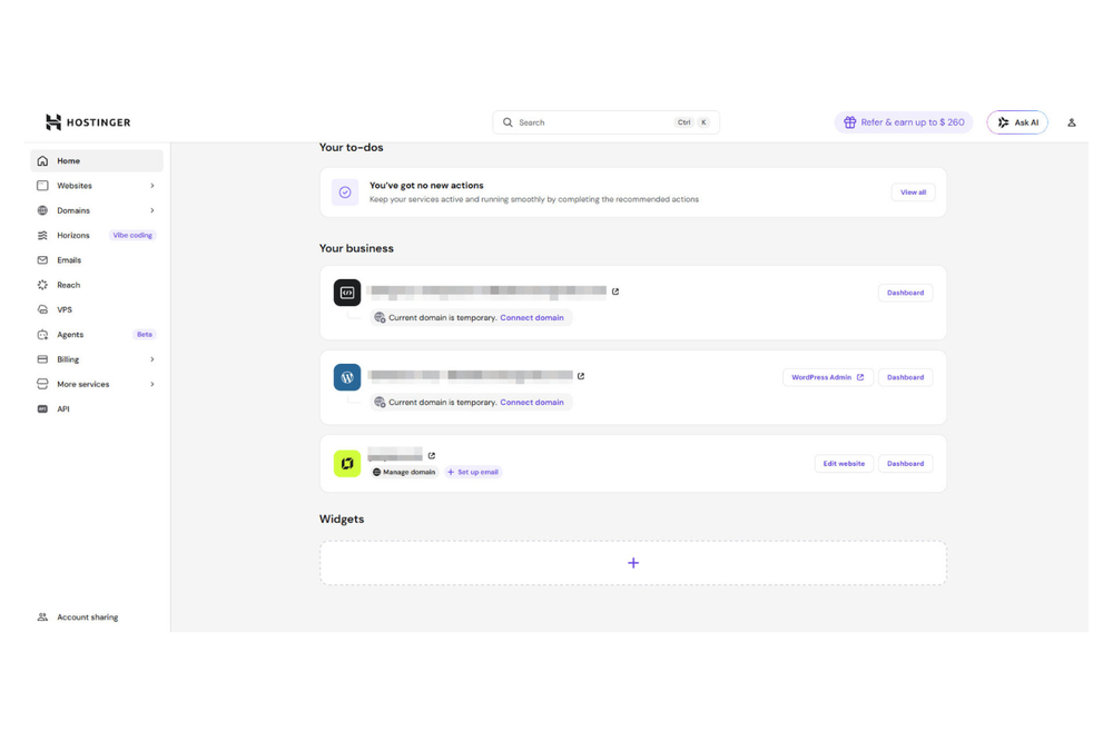 Hostinger offers vast AI features (Jennifer Allen/Hostinger)