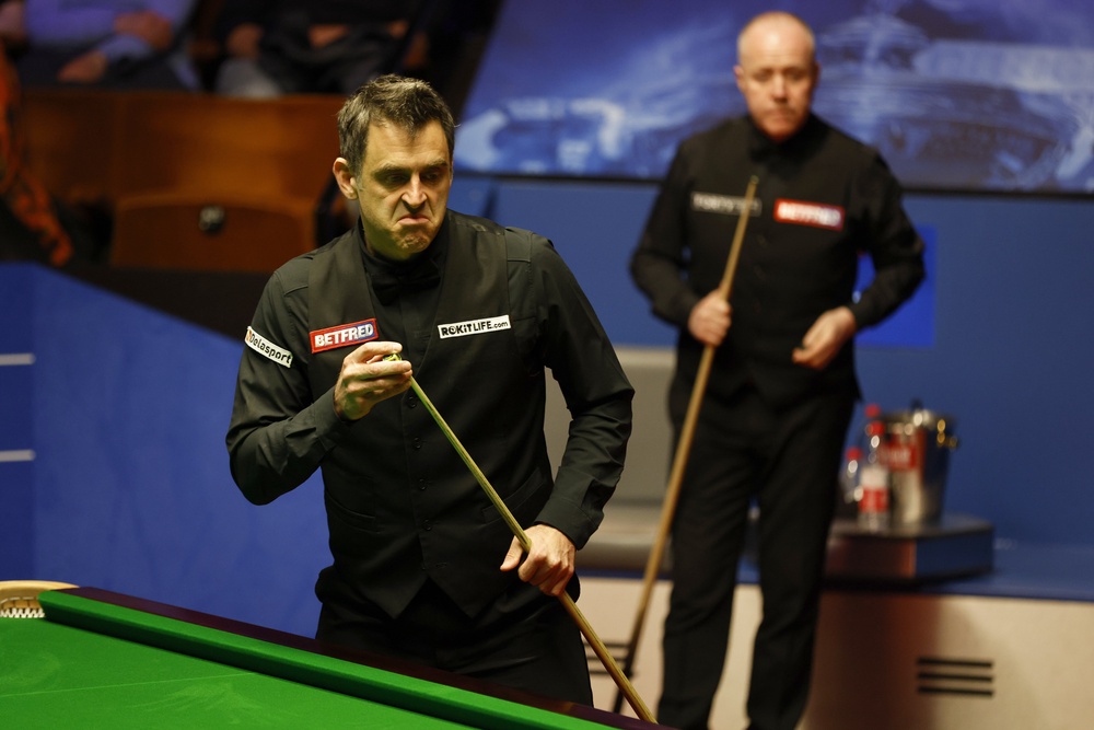Ronnie O’Sullivan holds a narrow lead over John Higgins in career meetings (Richard Sellers/PA) (PA Archive)